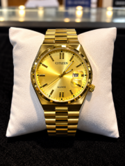 CITIZEN TSUYOSA FULL GOLD -CHAIN AND Gold  DIAL