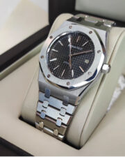 AP Royal Oak Stainless Steel Mens Watch (Silver – Black) - Image 2