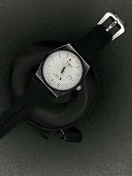 TISSOT PRX FIBER BELT WAFFALE DIAL WHITE DIAL