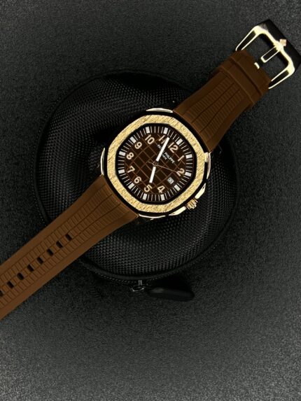 PATEK PHILLIPE AQUANAUT BROWN DIAL GOLDEN CASE
