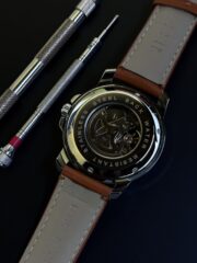 FOSSIL LEATHER LIGHT BROWN BELT WHITE DIAL AUTOMATIC LUXURIOUS MEN’S WATCH. - Image 2
