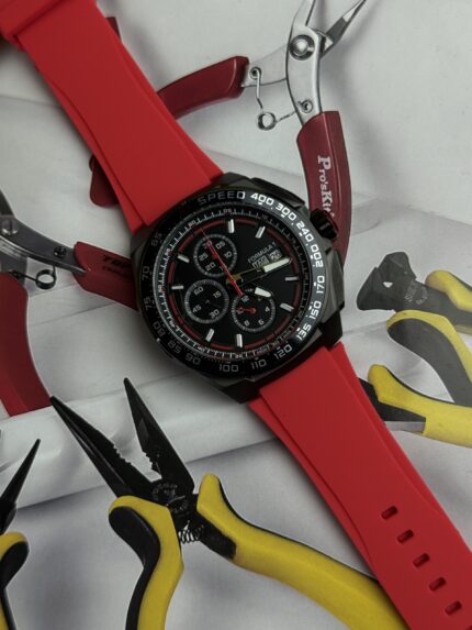 TAG FORMULA 1 BLACK DIAL AND RADE BELL CHRONOGRAPH ACTIVE LUXURIOUS MEN’S WATCH.