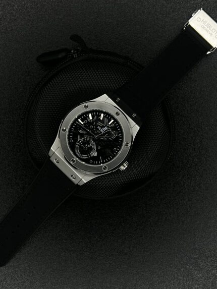 𝐇𝐮𝐛𝐥𝐨𝐭 Big Bang Spider Edition Artificial Leather Black Belt And White Dial