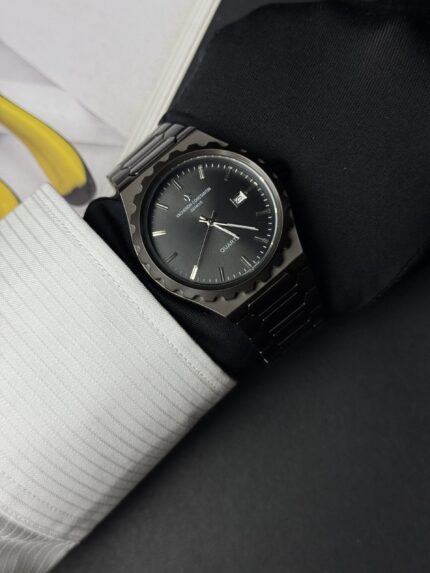 VACHERON CONSTANTIN QUARTZ WATCH FULL BLACK CHAIN & BLACK DIAL