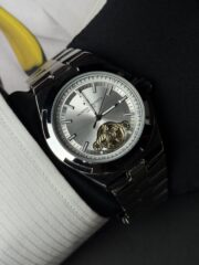 VACHERON CONSTANTIN AUTOMATIC WATCH – WHITE CHAIN WITH ROYAL WHITE DIAL 💙⌚ - Image 2