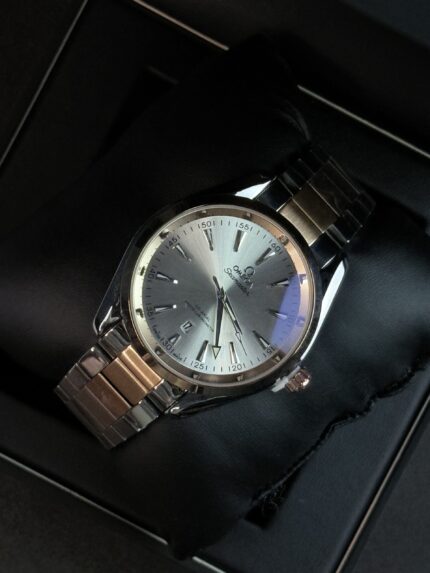 Omega Seamaster Titanium Silver & Rose Gold (Two-Tone Silver Dial )