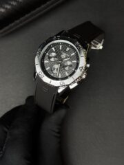 TAG Heuer Aquaracer Chronograph – Black Dial And Black Silicone Strap - Image 2