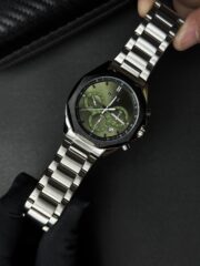 BOSS Premium Chronograph Watch – Green Dial Stainless Steel - Image 2
