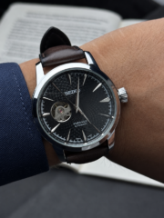 Seiko Presage Automatic Open Heart – Presage Automatic – Black Dial | Brown Leather Strap - Image 4