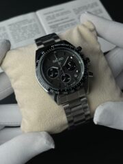 Seiko 5 Sports Chronograph Style Watch – Dark Matte Gray
