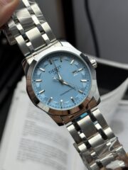 Tissot 1853 Powermatic 80 – Ice Blue Dial | Silver Stainless Steel Bracelet