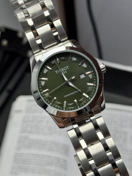 Tissot 1853 Powermatic 80 – Green Dial | Silver Stainless Steel Bracelet