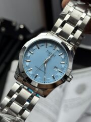 Tissot 1853 Powermatic 80 – Ice Blue Dial | Silver Stainless Steel Bracelet - Image 2