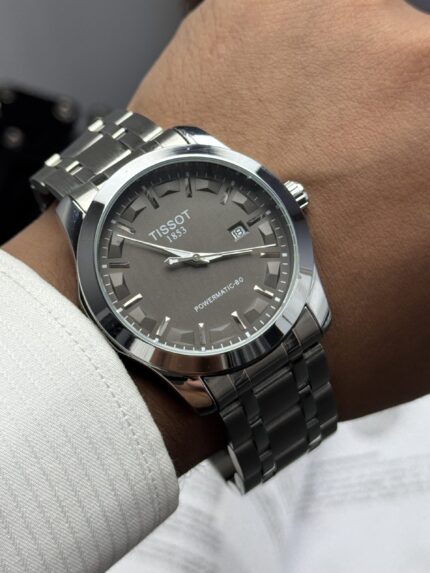 Tissot 1853 Powermatic 80 – Grey Dial | Silver Stainless Steel Bracelet