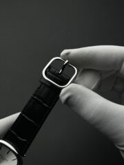 Patek Philippe Cushion Classic – Black Dial & Black Leather Strap - Image 4