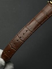 Cartier Tank Classic Leather Edition – White Dial with Brown Crocodile Pattern Leather Strap & Black-Tone Case - Image 3