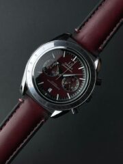 Omega Speedmaster Chronograph Watch – Maroon & Silver