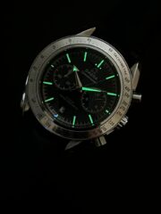 Omega Speedmaster Chronograph Watch – Maroon & Silver - Image 2