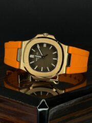 Patek Philippe Nautilus — Rose Gold × Orange Swiss Grade Premium Quality Watch - Image 5