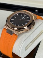 Patek Philippe Nautilus — Rose Gold × Orange Swiss Grade Premium Quality Watch - Image 7